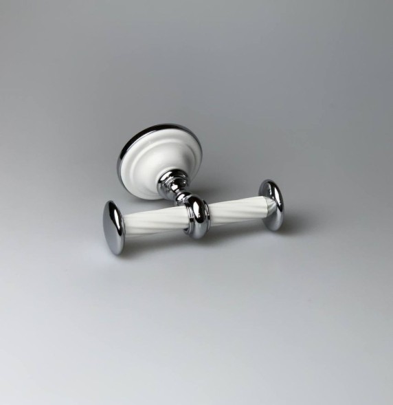 Stil Haus Giunone, крючок двойной, цвет хром - белый