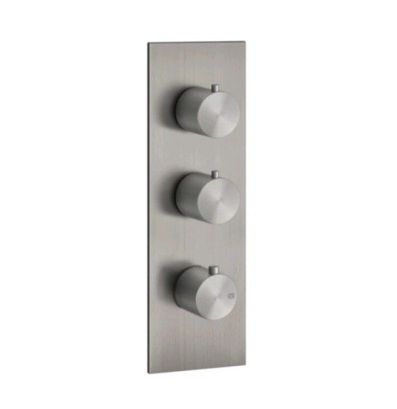 Gessi Смеситель для душа, 316 Bath Shower, на 2 потребителя, цвет Брашиварованная сталь  54514#239
