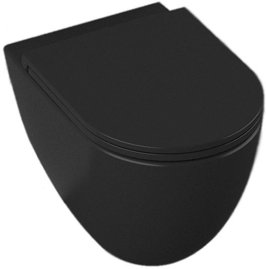 Унитаз ISVEA Infinity подвесной ШГВ 365*530*400 цвет-черный матовый 10NF02001-2N