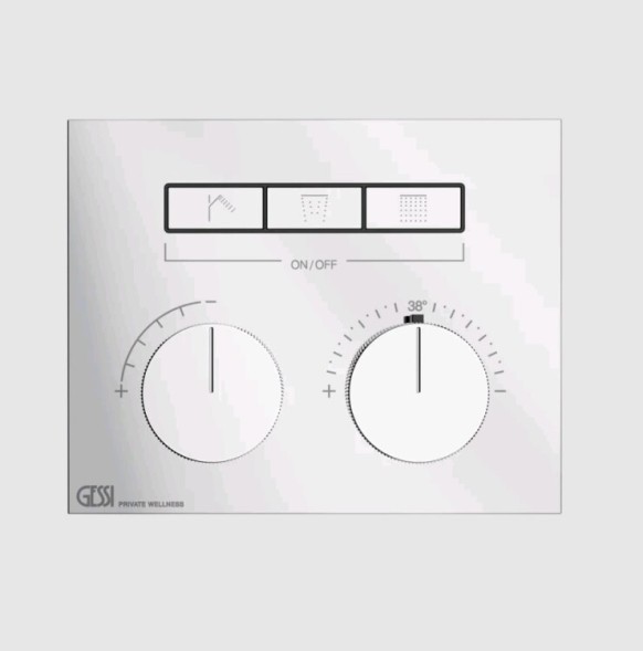 Gessi Смеситель для душа, HI FI Compact, на 3 потребителя, цвет хром 63006#031