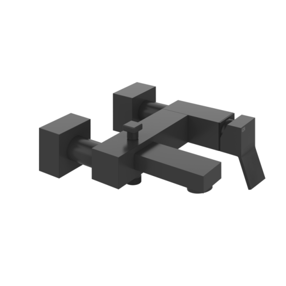 Gessi Смеситель для ванны и душа, Rettangolo K, цвет черный матовый 53013#299