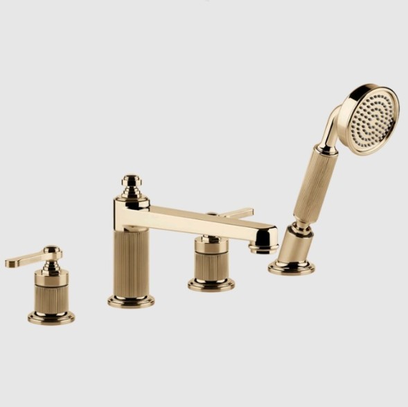 Gessi Смеситель для ванны и душа, VENTI20, цвет бронза теплая 65045#735