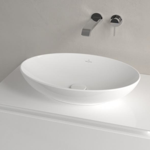 Villeroy&amp;Boch Раковина, Hommage, шгв 750*580*200, отверстия для смесителя-3, CeramicPlus, цвет-альпийский белый 7101A1R1