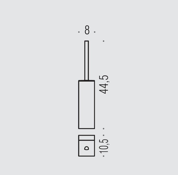 Ершик COLOMBO DESIGN LULU B6207.HPS настенный цвет золото