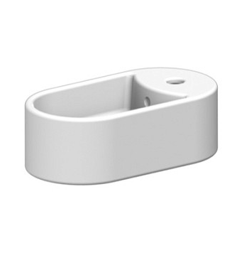 Раковина Scarabeo SEVENTY подвесная с переливом с одним отверстием цвет белый 8093/B