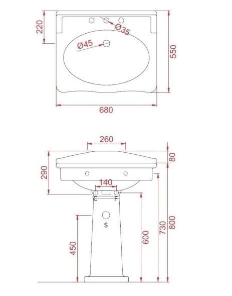 Раковина Artceram Hermitage  подвесная с пьедесталом с одним отверстием цвет черный HEL002 03 00