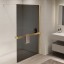 Vincea Душевая перегородка Волк-Ин (Walk-In) VSW-1HR120CGG, 1200*2000, брашированное золото, стекло тонированное