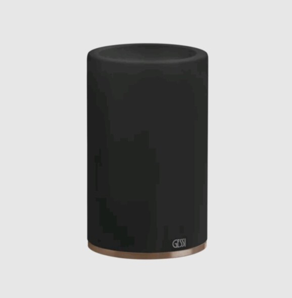 Gessi Стакан, 316, шгв 75*75*126, цвет чёрный#брашированная бронза  54732#726