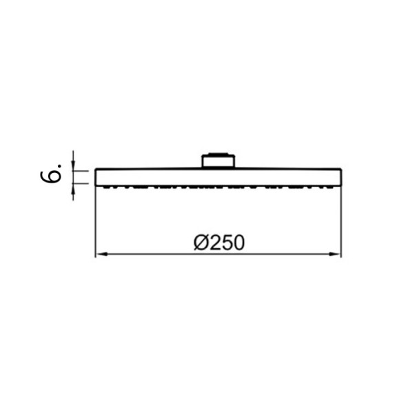 Верхний душ Webert AC1011560BRASS, черный