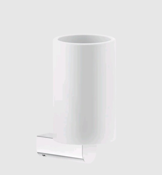 Gessi Стакан, Rilievo, шгв 75*100*150, цвет белый#черный металл  59507#706