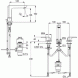 Смеситель KLUDI AMEO 413930575 для раковины на три отверстия двухвентильный
