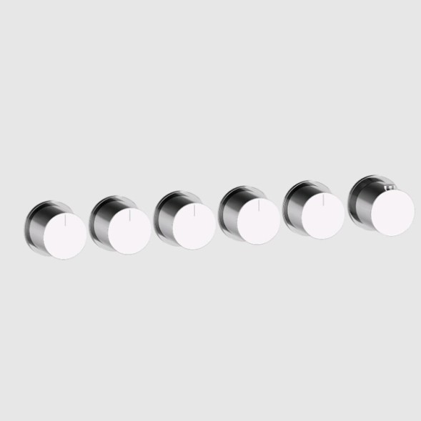 Gessi Смеситель для душа, Anello, на 5 потребителей, цвет хром 63440#031