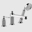 Gessi Смеситель для ванны и душа, VENTI20, цвет хром 65037#031