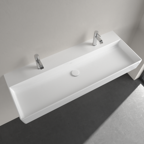 Villeroy&amp;Boch Раковина, Memento 2.0, шгв 1200*470*135, отверстия для смесителя-2, CeramicPlus, цвет-Graphite 4A22CGI4