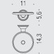 Мыльница COLOMBO DESIGN HERMITAGE B3301.OA настенная цвет античная латунь