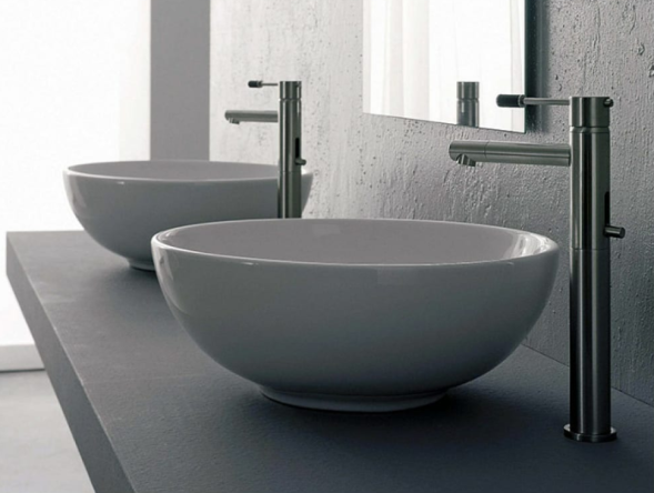 Раковина Scarabeo SFERA накладная без перелива без отверстий цвет белый 8009