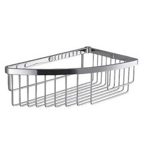 Полочка корзинка COLOMBO DESIGN ANGOLARI B9610 угловая одинарная цвет хром