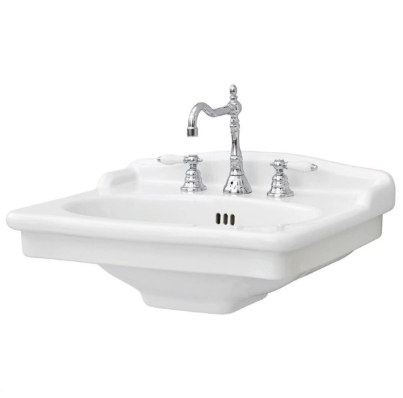 Раковина Artceram Hermitage на пьедестал/консоль с одним отверстием цвет белый HEL002 01 00