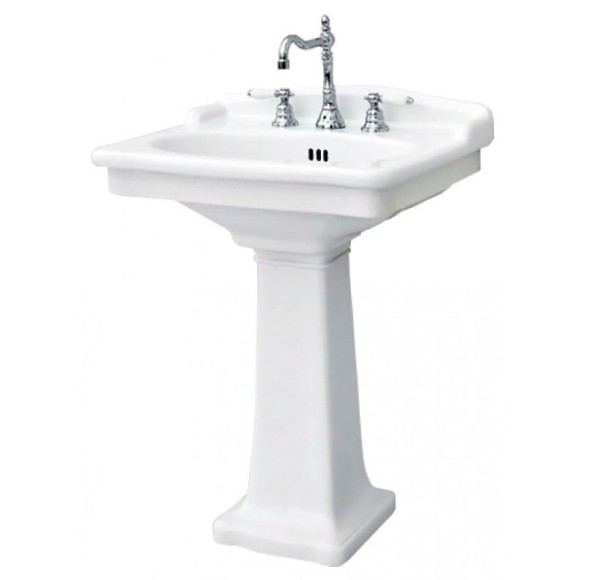 Раковина Artceram Hermitage на пьедестал/консоль с одним отверстием цвет белый HEL002 01 00