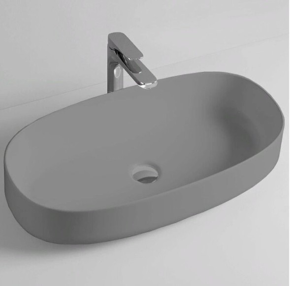 Раковина Artceram Cognac Quadro накладная  цвет grigio oliva COL005 15 00