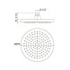 Paini 50CR759TCARE25E Верхний душ круглый 250 мм, хром