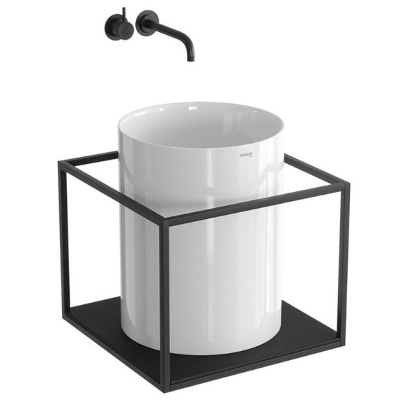 Раковина GALASSIA CORE 7305 накладная без перелива цвет белый