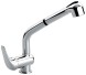 Emmevi Ambra, смеситель высокий с вытяжным изливом для кухни, цвет хром 9066/CR