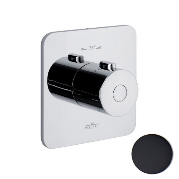 Смеситель для душа встраиваемый с термостатом Webert Living LV972101560, черный