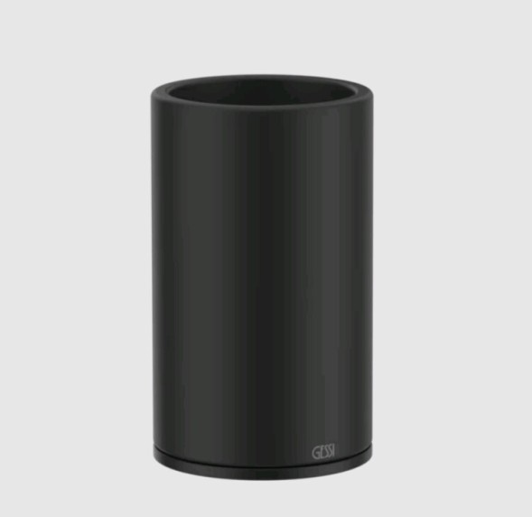 Gessi Стакан, 316, шгв 75*75*126, цвет чёрный#Матовая латунь  54732#727