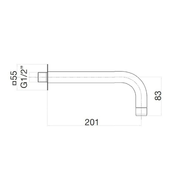 Излив Webert Sax Evolution SE0371740, белый