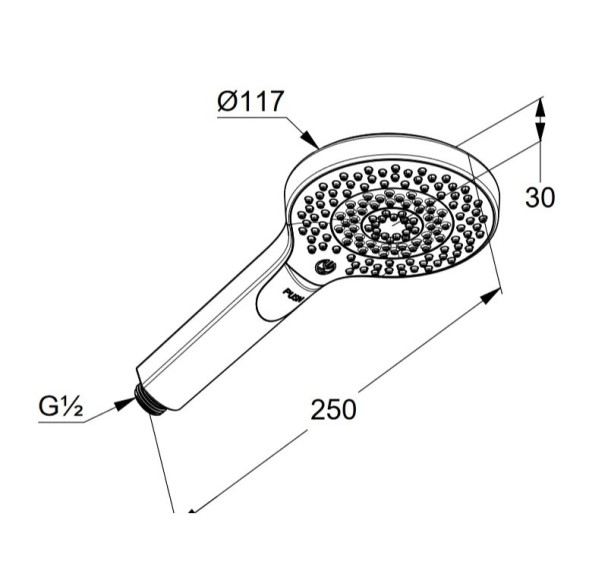 Душевая лейка KLUDI DIVE 6983005-00