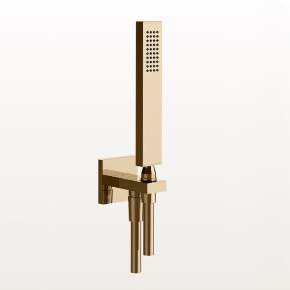 Gessi Душевой набор, Rettangolo shower, цвет латунь  20123#710