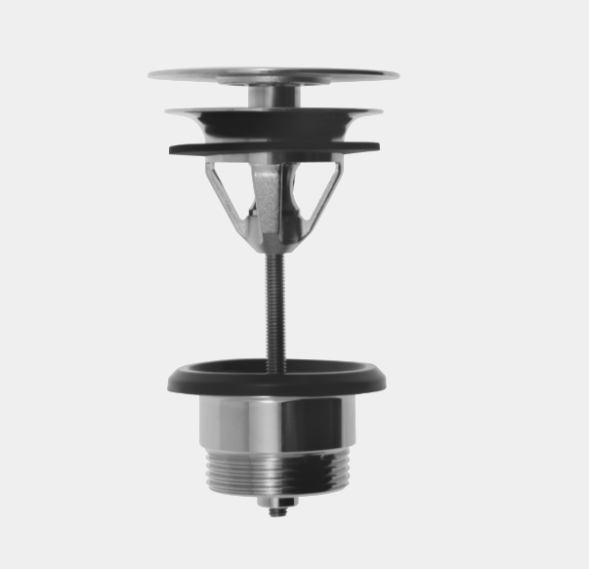 Донный клапан, Fima Carlo Frattini, Complementi Bagno, 1 1/4", цвет крышки-черный матовый