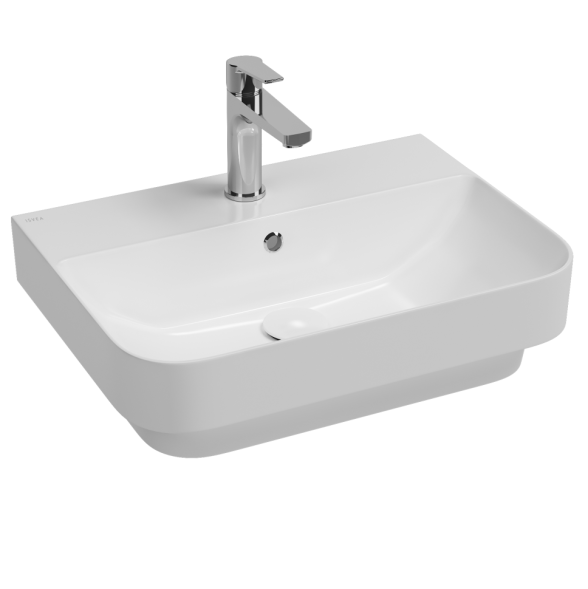 Раковина ISVEA Sott'Aqua накладная ШГВ 571*436*171 отверстия для смесителя 1 цвет белый 10SQ50057