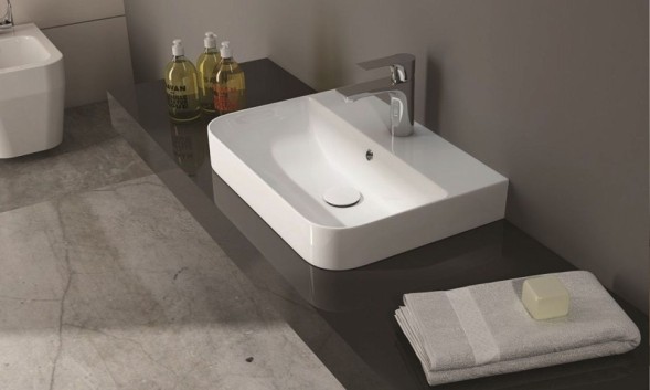 Раковина ISVEA Sott'Aqua накладная ШГВ 571*436*171 отверстия для смесителя 1 цвет белый 10SQ50057