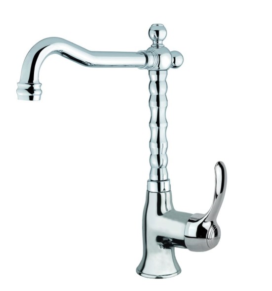 Fiore Jafar, однорычажный смеситель для раковины (излив 19 см), без донного клапана, цвет бронза