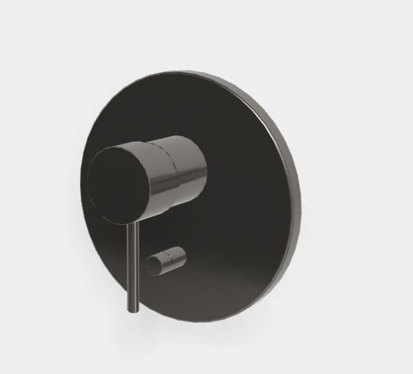 Смеситель для душа, Fima Carlo Frattini, Spillo Up, на 2 потребителя, цвет-хром черный F3039X2CN