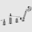 Gessi Смеситель для ванны и душа, VENTI20, цвет хром 65045#031