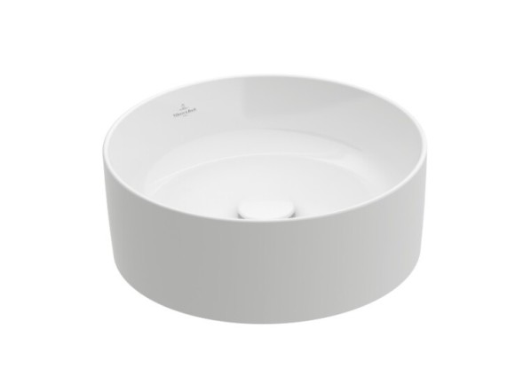 Villeroy&amp;Boch Раковина, Collaro, шгв 400*400*145, отверстия для смесителя-отсутствуют, CeramicPlus, цвет-альпийский белый 4A1840R1