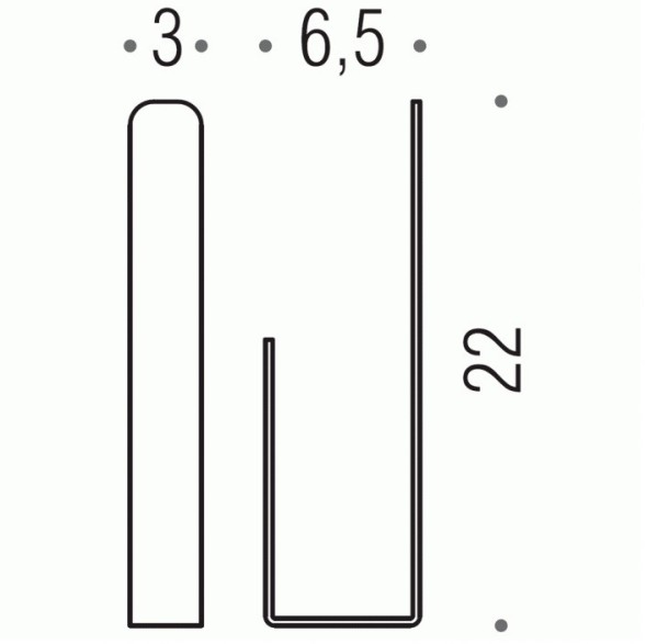 Держатель запасного рулона бумаги COLOMBO DESIGN OVER B7090 цвет нержавеющая сталь