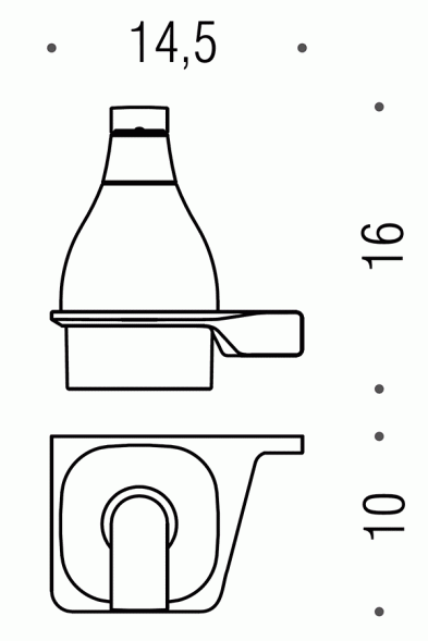 Дозатор COLOMBO DESIGN ALIZE B9330DX настенный цвет хром