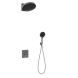 Vincea Душевой комплект Инспаер (Inspire) VSFW-3I21MT3GM встраиваемый, термостат, двухрежимный, вороненая сталь