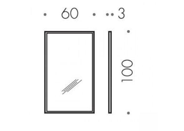 Зеркало COLOMBO DESIGN FASHION MIRRORS B2045 настенное в раме цвет полированная нержавеющая сталь