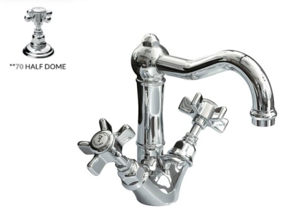 Nicolazzi Смеситель для раковины Half Dome 1432 GB 70 цвет латунь позолоченная