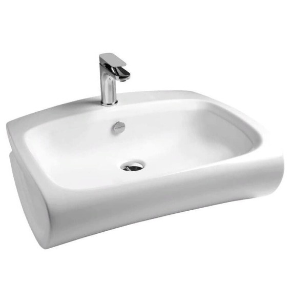 Раковина Artceram Hi Line  подвесная отверстия для смесителя одно цвет белый HIL004 01 00