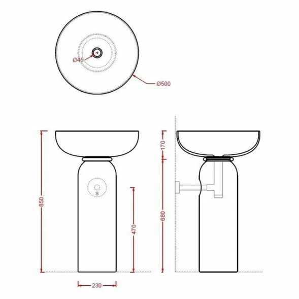 Кольцо для пьедестала Artceram Jolie цвет черный матовый ACA073 17
