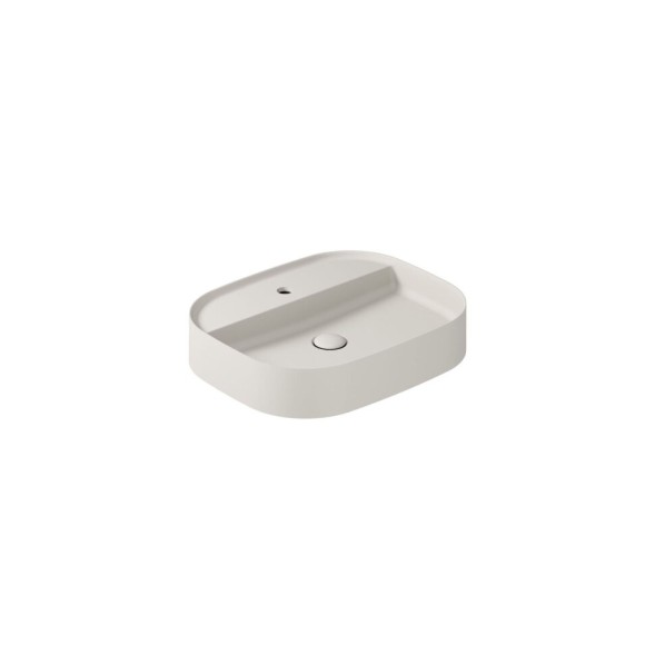 Раковина GALASSIA SMART B 7401 SA накладная с одним отверстием без перелива цвет песочный