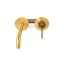 Emmevi Filobrass, встраиваемый в стену однорычажный смеситель для раковины, без донного клапана, цвет брашированное золото 85155/ORS
