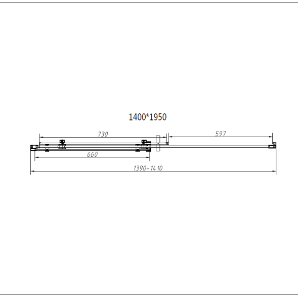Vincea Душевой уголок Комо-Н (Como-N) VSR-4CN1014CGB, 1400*1000, черный, стекло тонированное