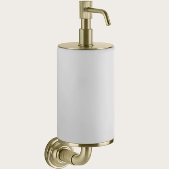 Gessi Дозатор для жидкого мыла, VENTI20, шгв 75*136*254, цвет дозатора брашированная бронза#чёрный  65414#726